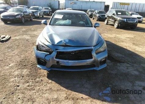 2014 Infiniti Q50 Hybrid Sport z USA, uszkodzony, nr VIN JN1AV7AR0EM702446